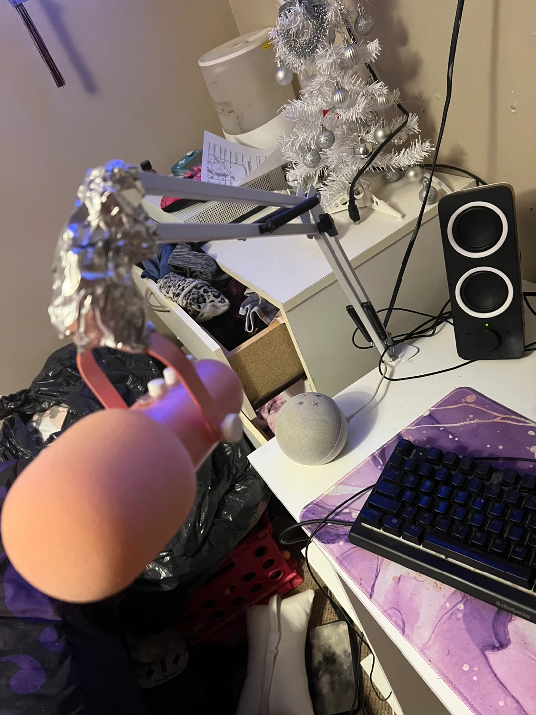 Pink Microphone with Pop Filter