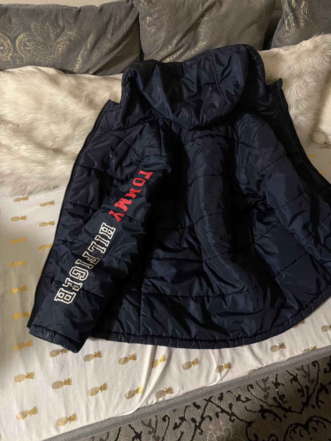 Tommy Hilfiger Navy Blue Puffer Jacket - photo 4