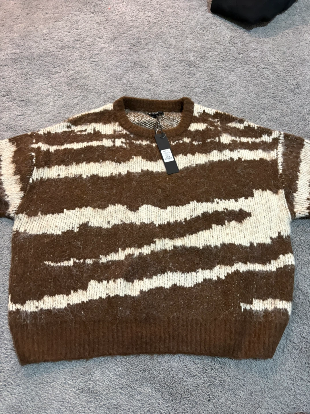 Rag & Bone Brown/White Knit Sweater