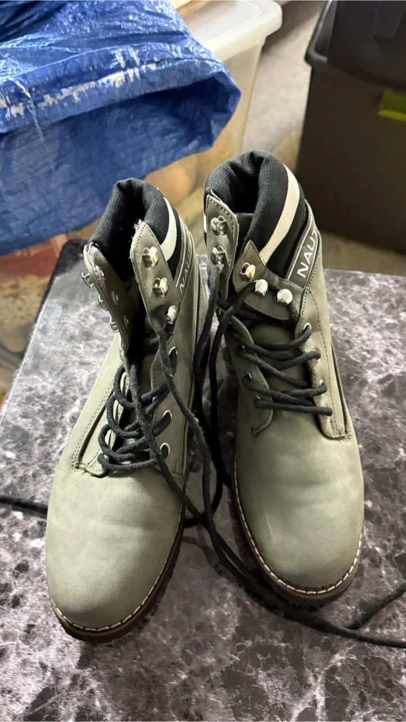Nautica Women's Olive Green Ankle Boots Size 8 - photo 2