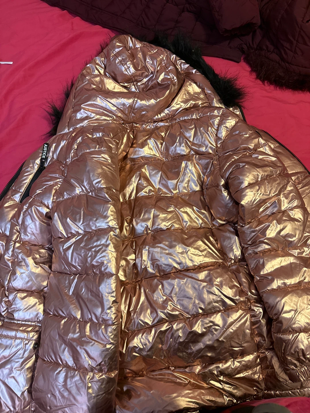 Justice Puffer Jacket - Rose Gold - photo 3