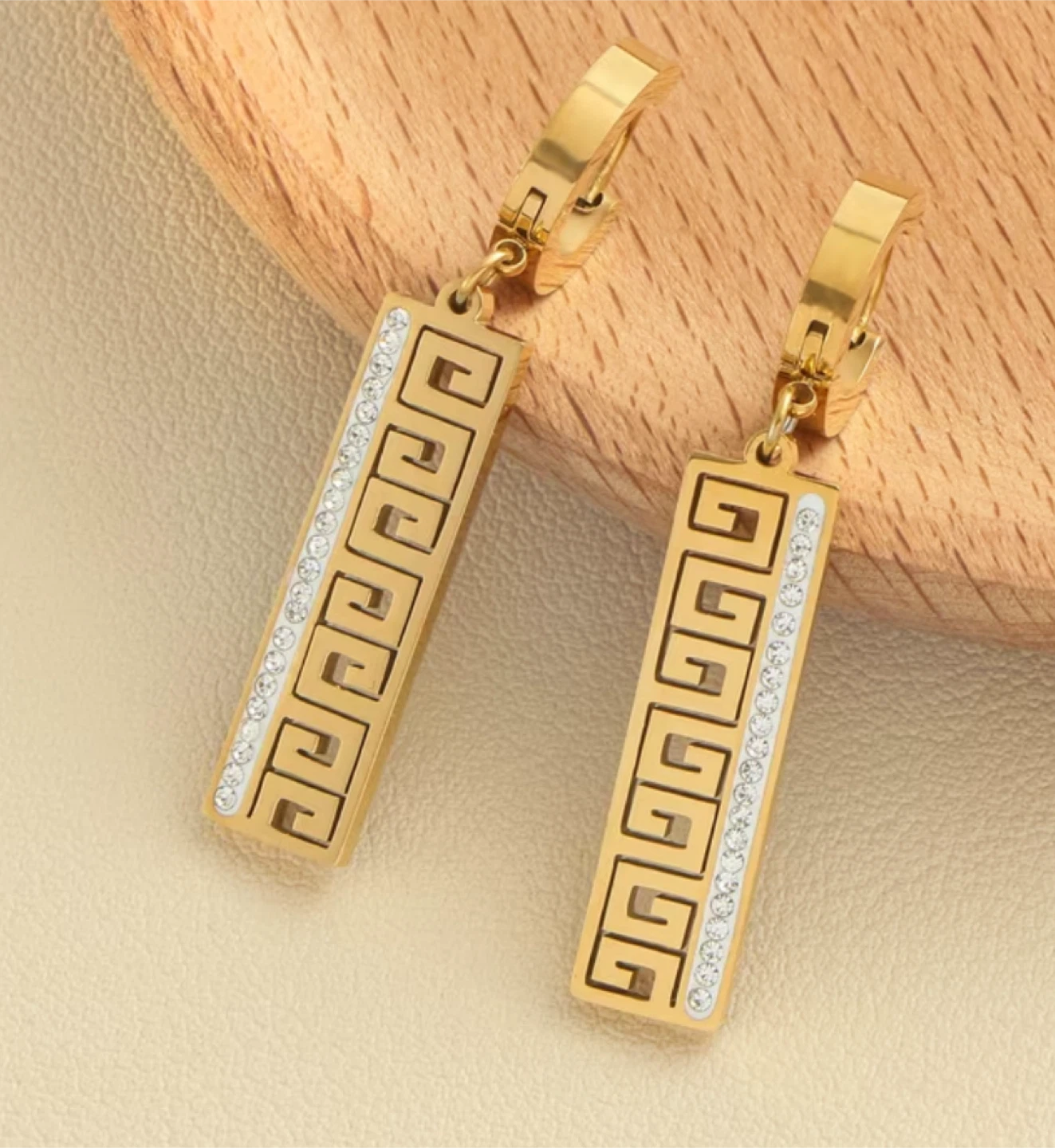 18 karat Gold plated earrings $17