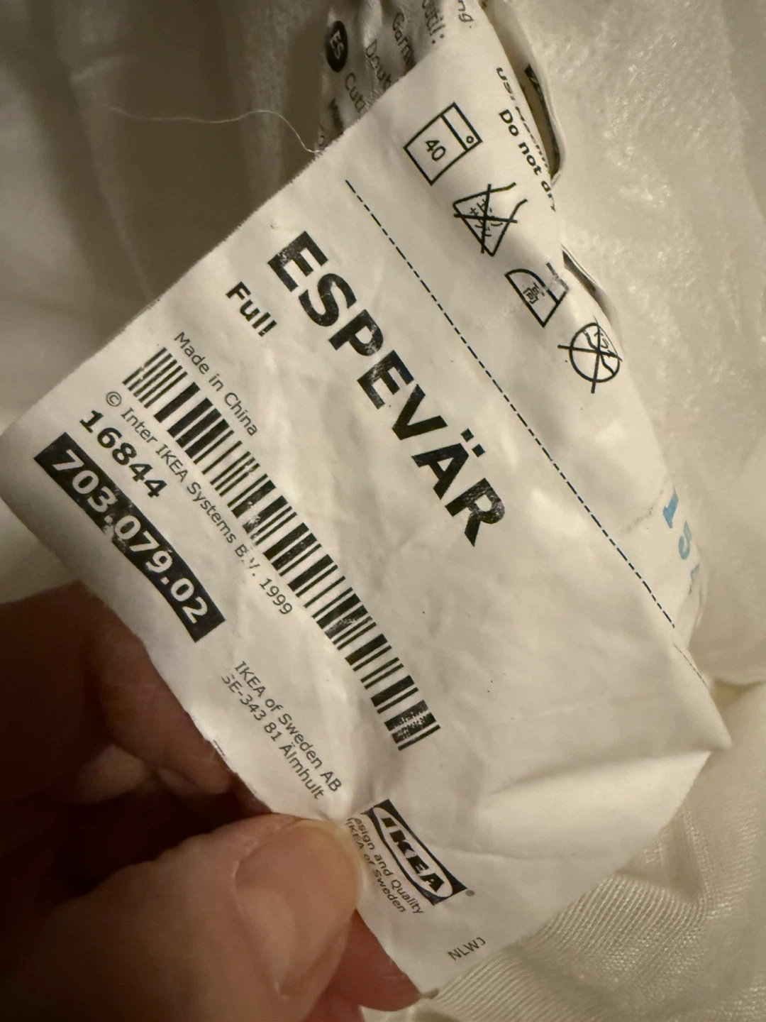 IKEA full size (double bed) mattress protector - photo 3