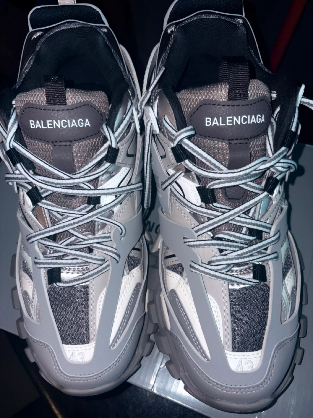 Balenciaga tracks grey(size 10)