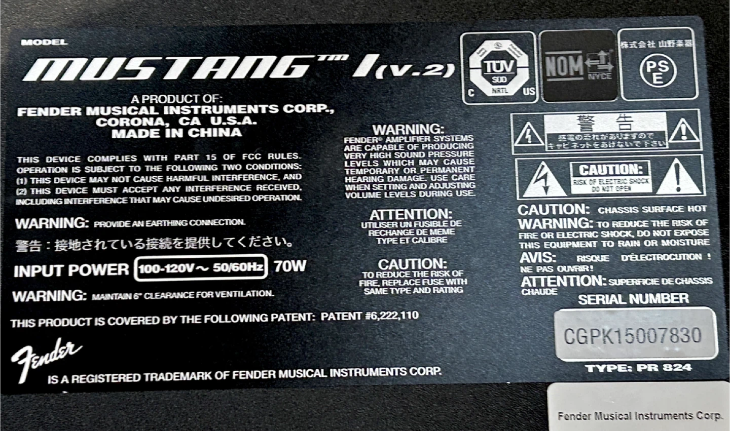 Fender Mustang Modelling amp - photo 4