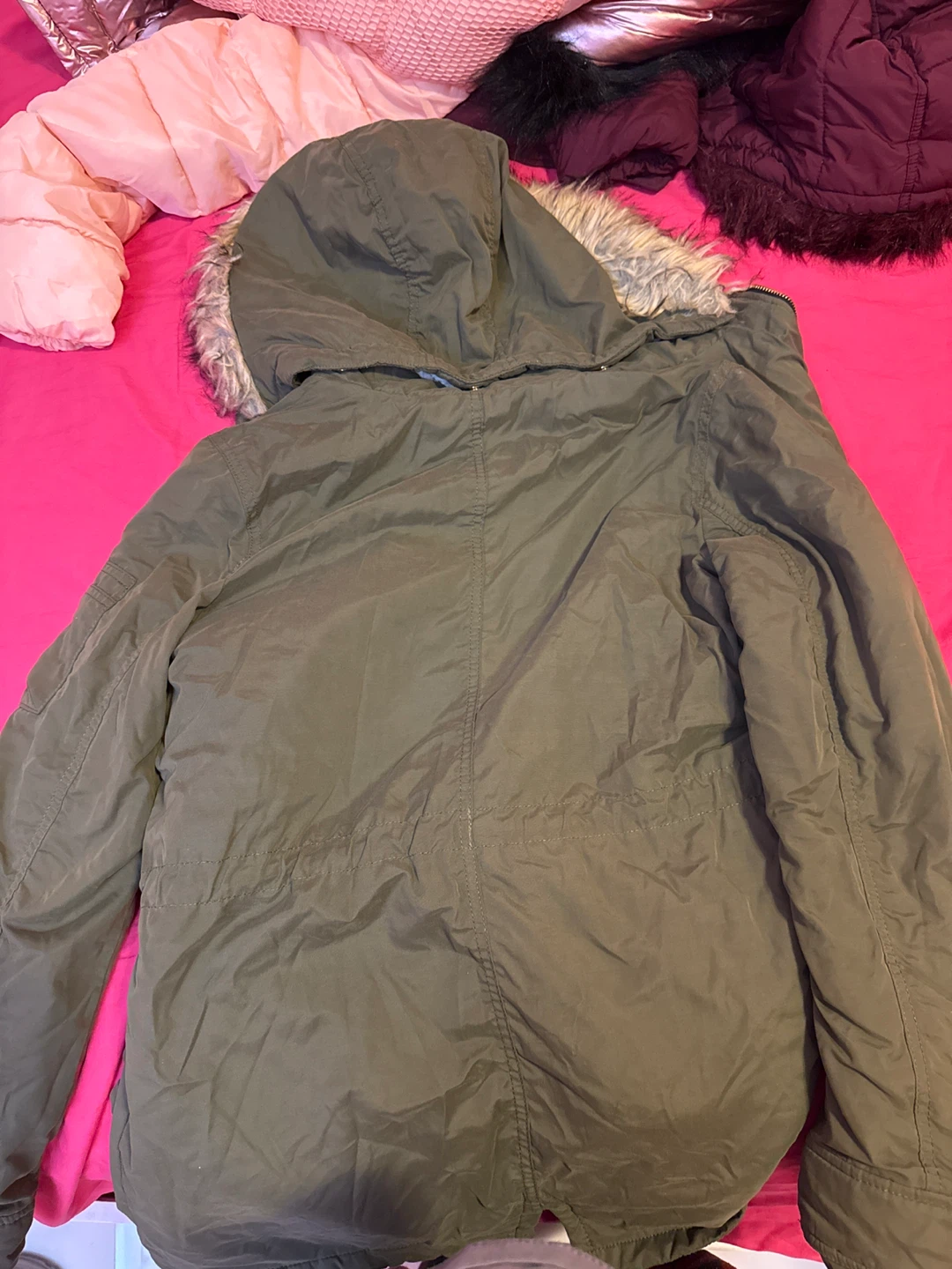 H&M Olive Green Winter Parka - photo 3