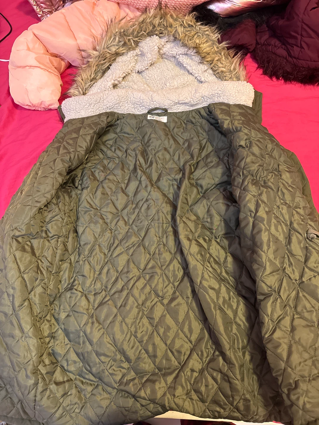 H&M Olive Green Winter Parka - photo 2