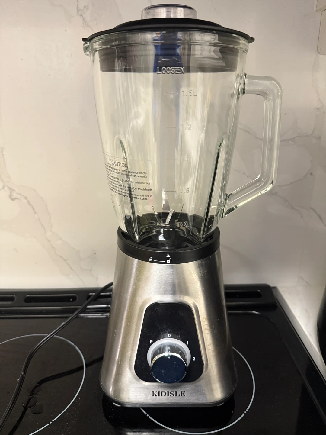1200W Smoothie Blender with 52 oz Glass Jar and 22 oz Travel Cup