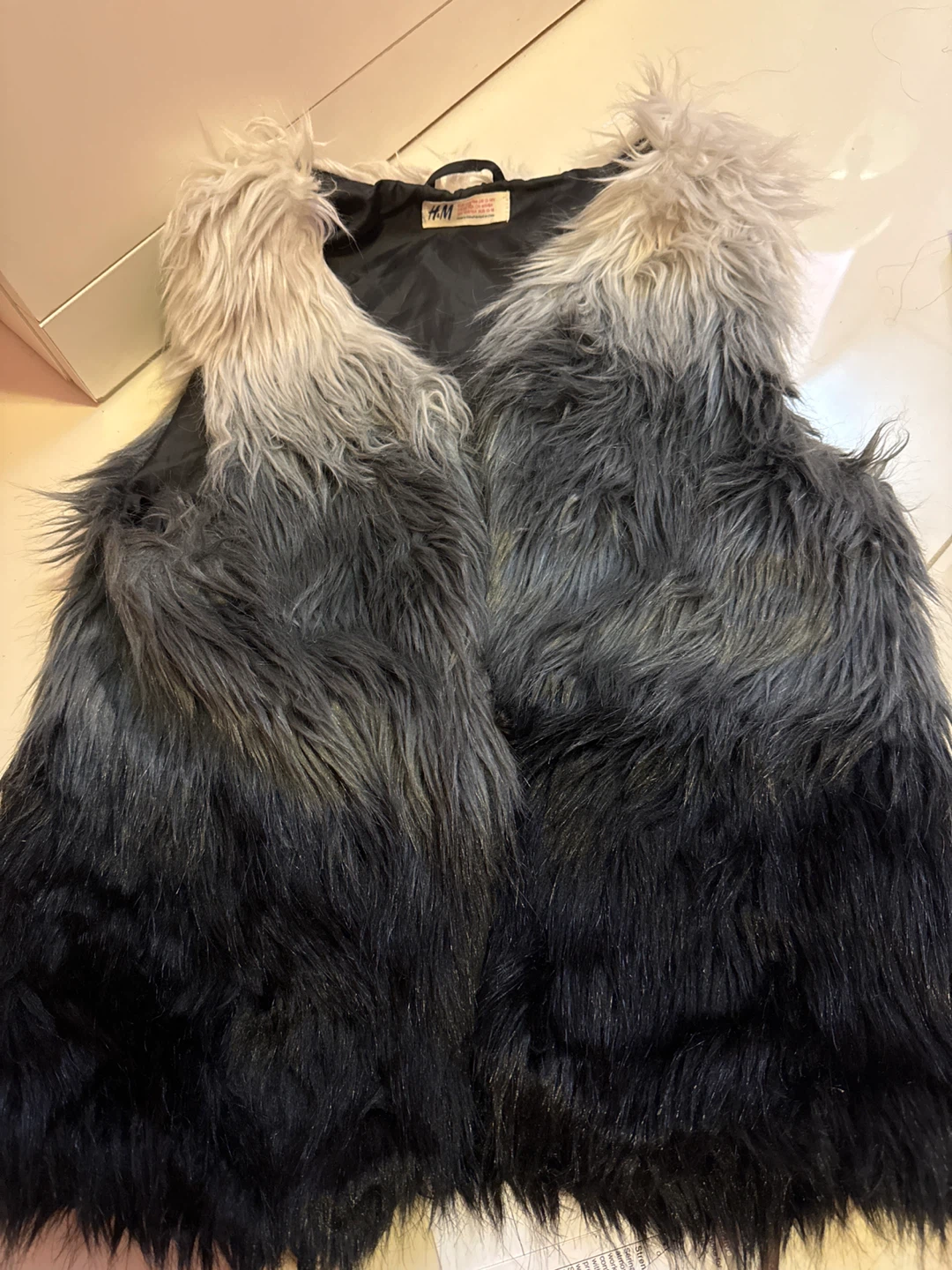 H&M Ombre Faux Fur Vest