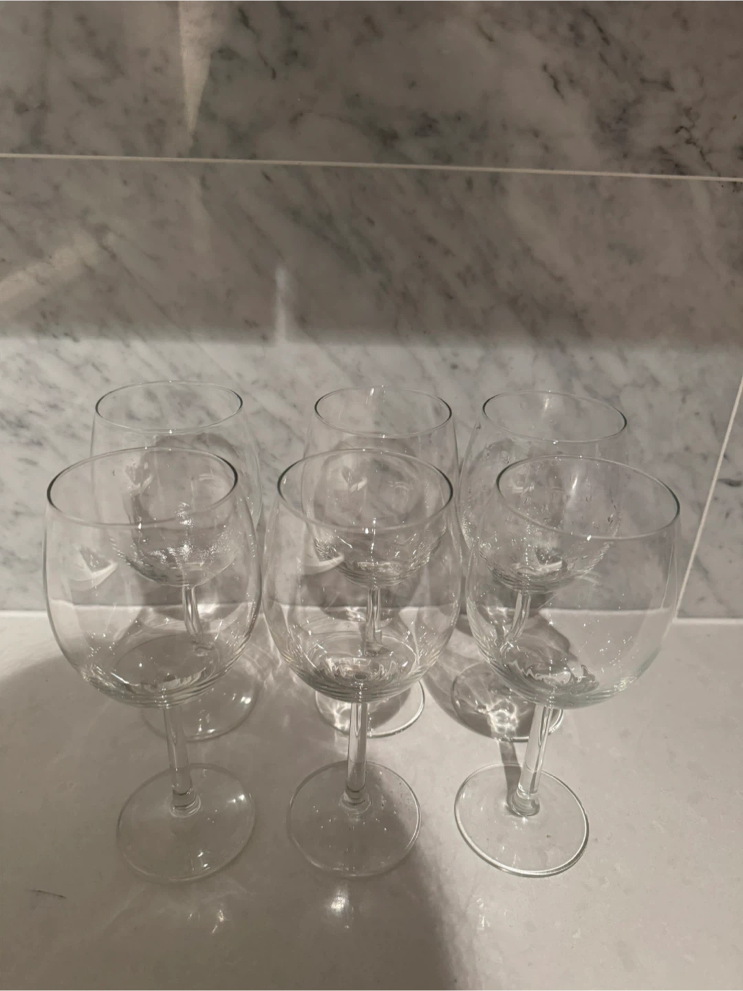 Clear Glass Cups & Wine Glasses