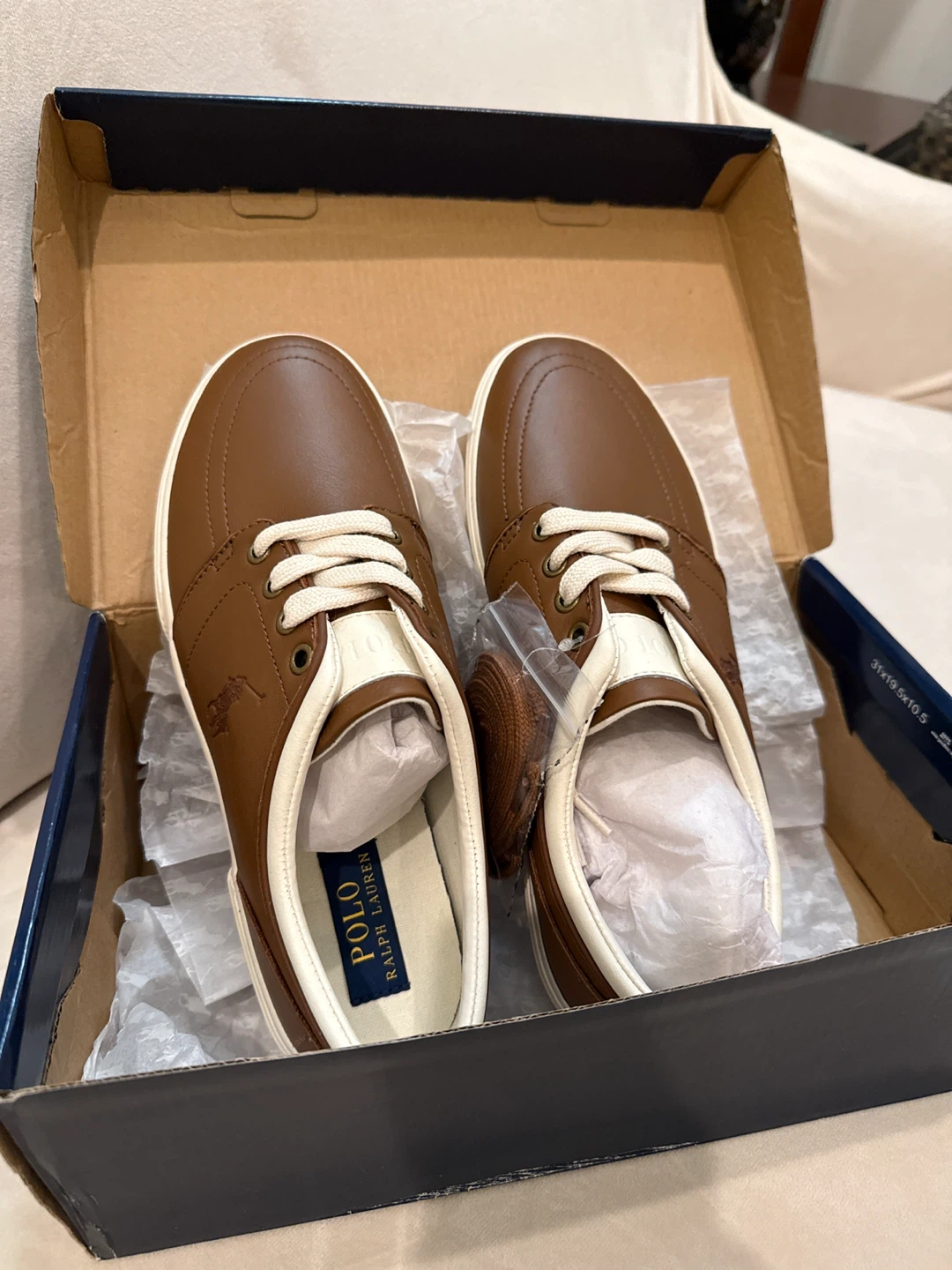 Polo Ralph Lauren Brand new  Faxon Low Tan, Size 9D - photo 3