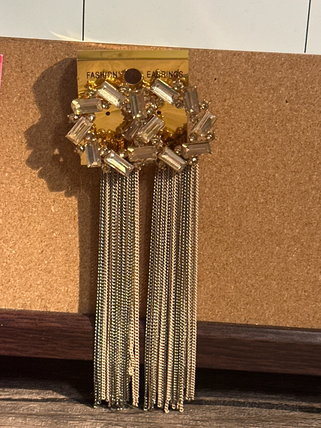 Fashion Earrings - Gold Tone with Tassels - photo 2