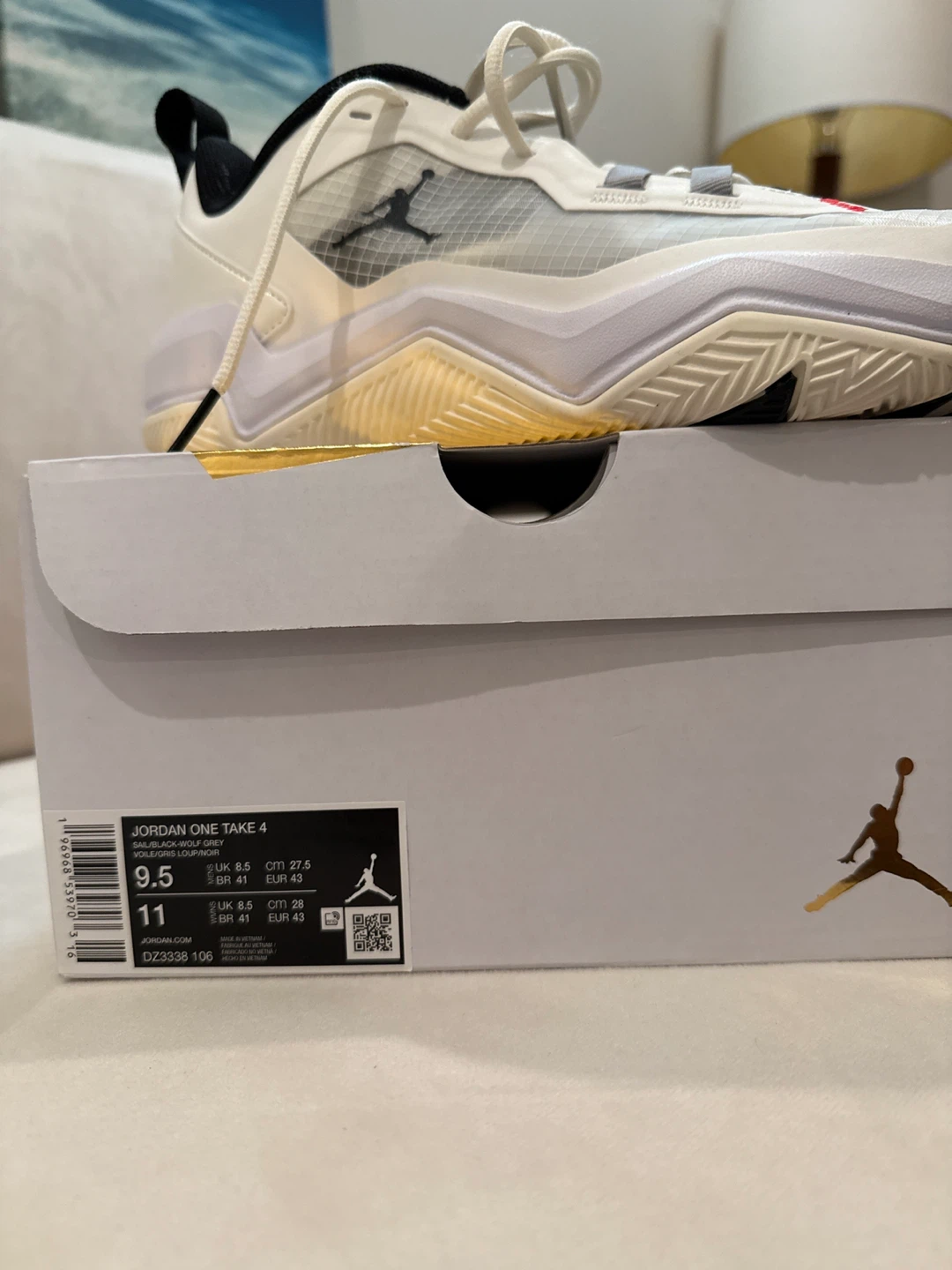 Jordan One Take 4 White/Black Size 9.5 - photo 2
