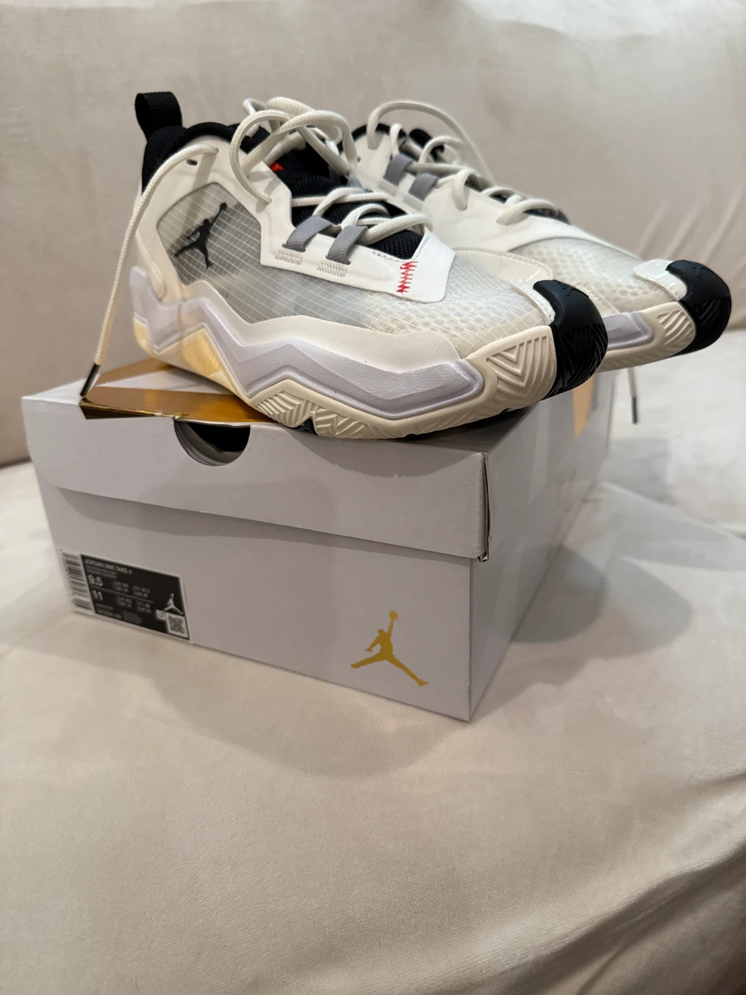 Jordan One Take 4 White/Black Size 9.5
