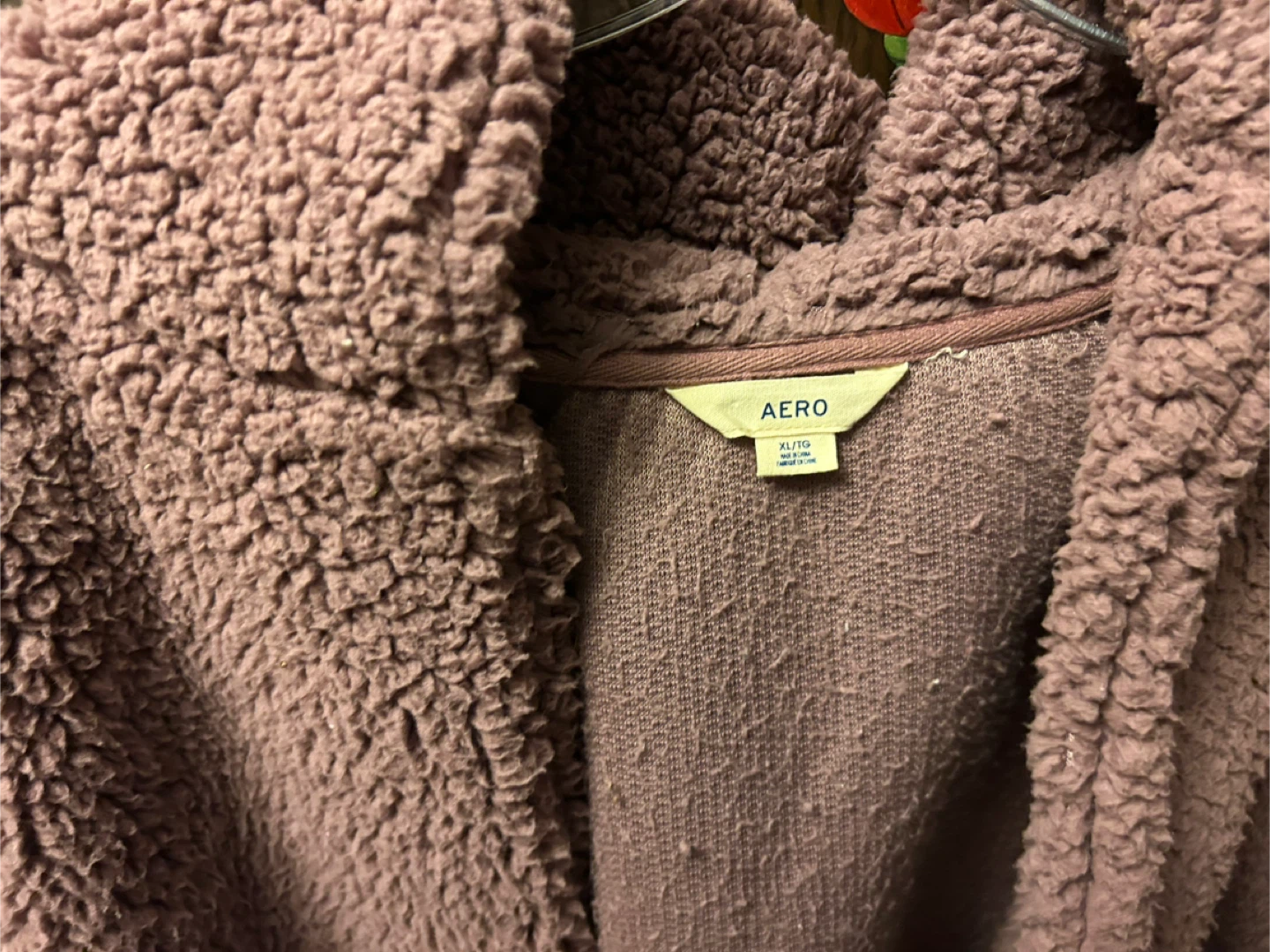 Aero XL/TG Purple Teddy Jacket - photo 2