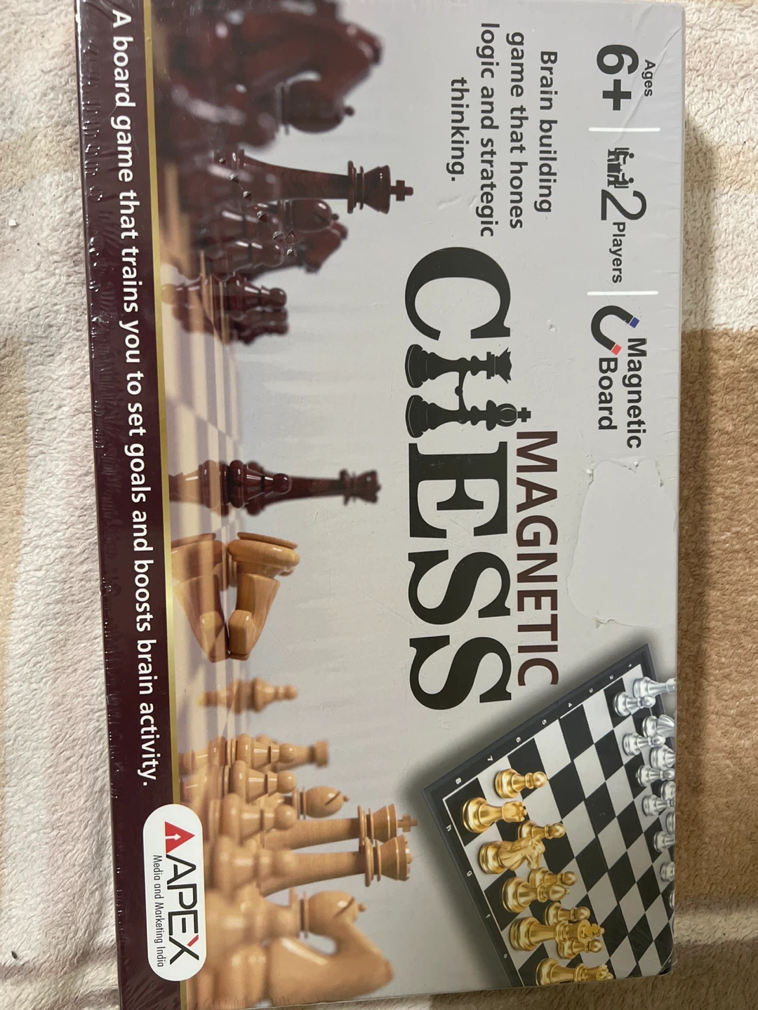New Apex Magnetic Chess Board Game 6+ -27*27 CM