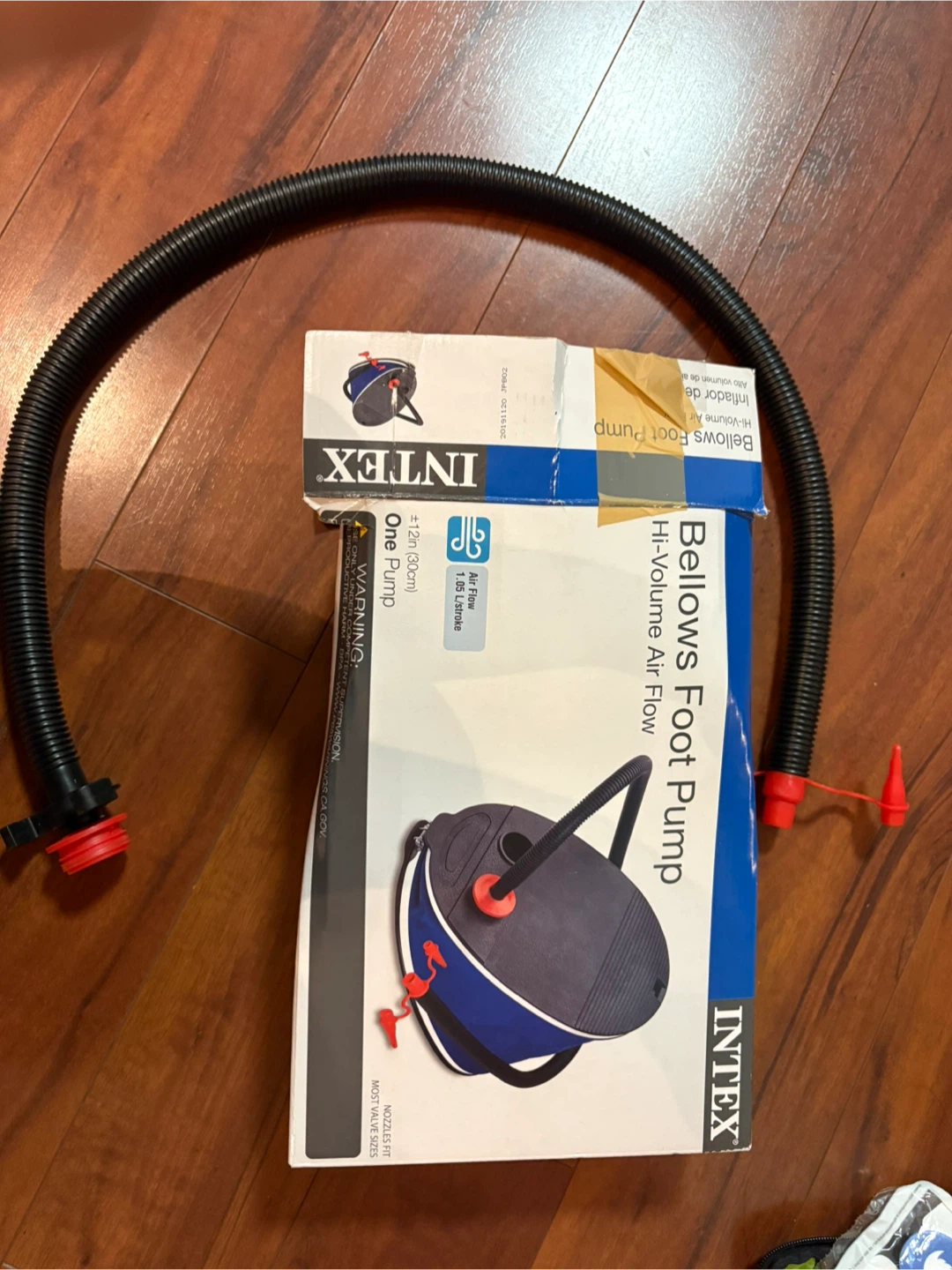 Intex Bellows Foot Pump - Hi-Volume Air Flow