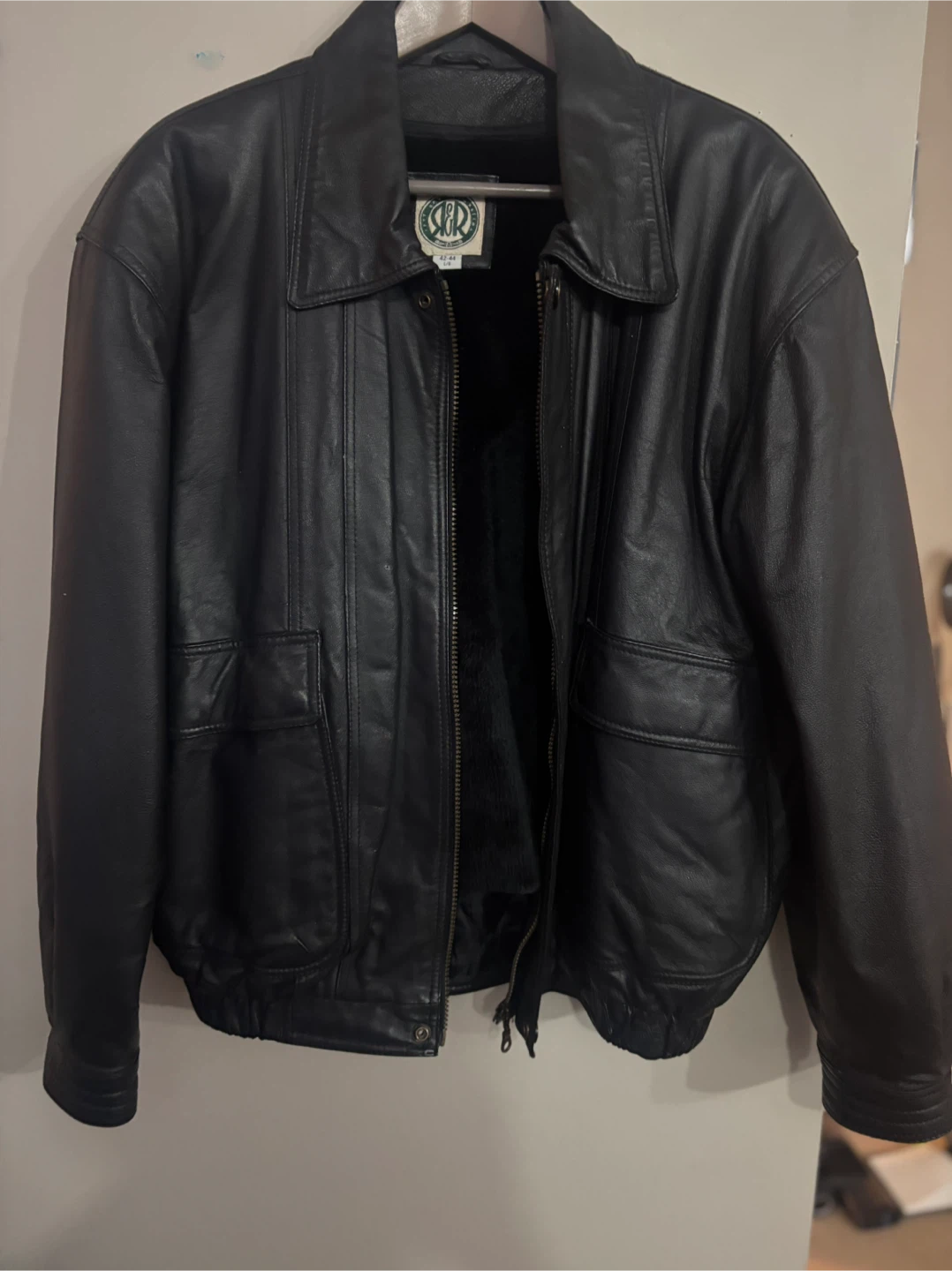 R&R Exclusive Leather Jacket, Size L/8