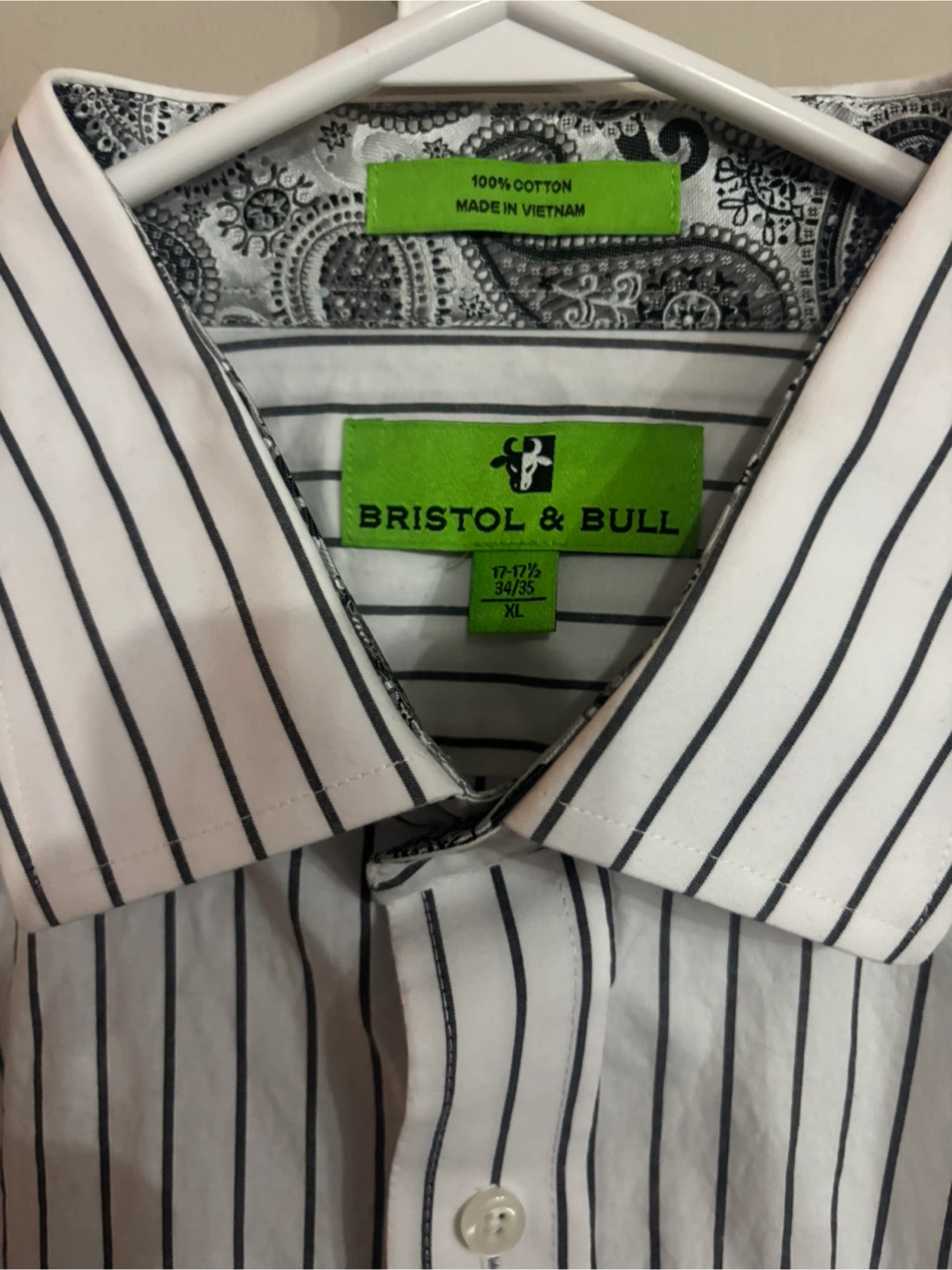 Bristol & Bull Striped Dress Shirt - XL - photo 2