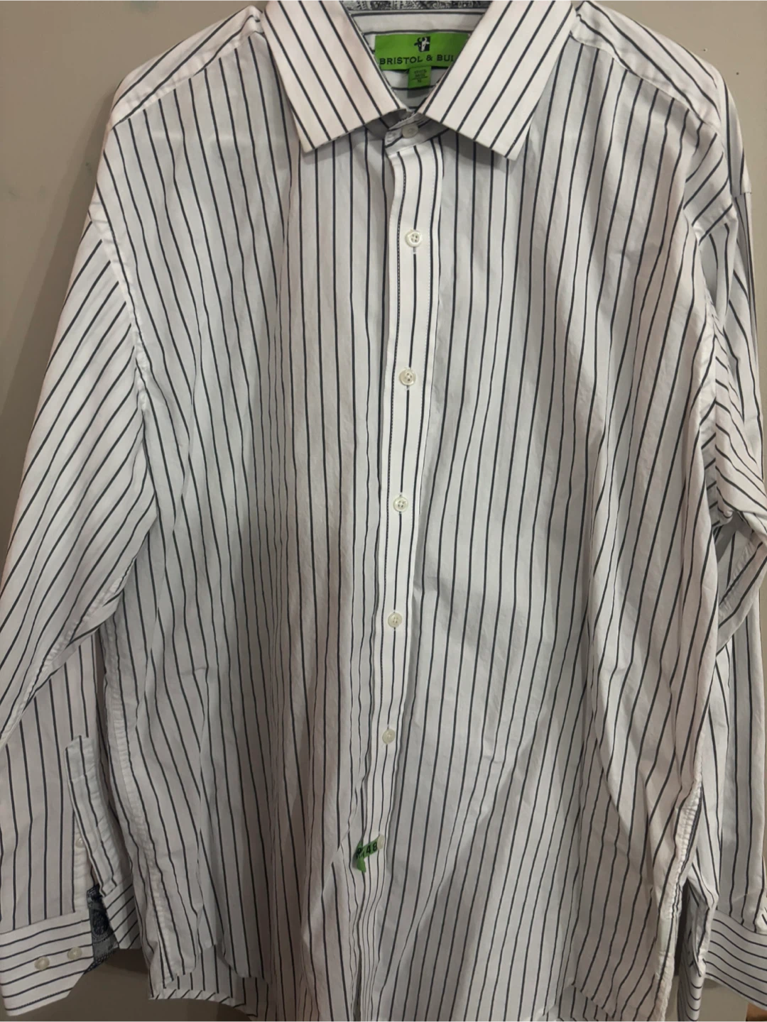 Bristol & Bull Striped Dress Shirt - XL
