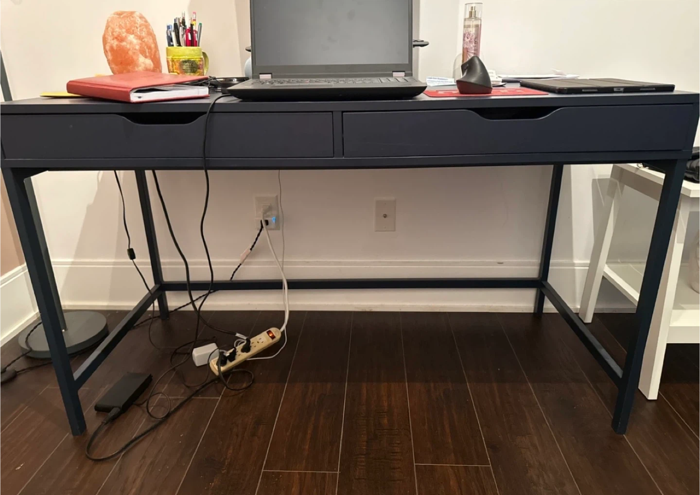 Navy Blue Desk with Drawers - photo 5