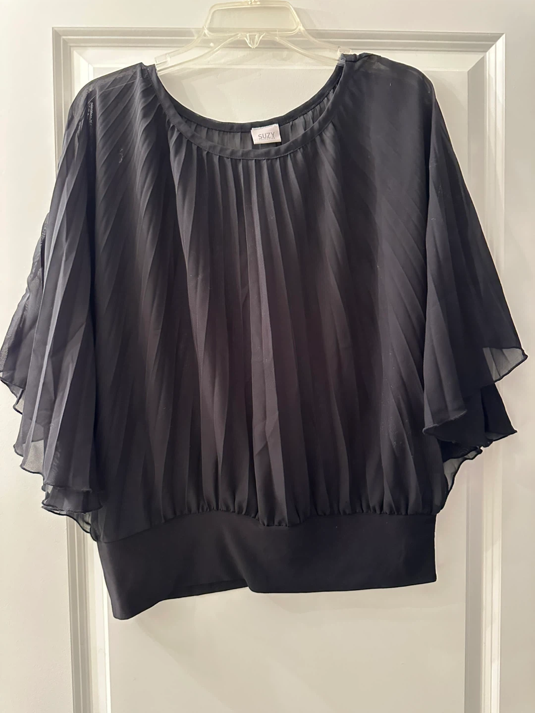 Suzy Shier Black Blouse
