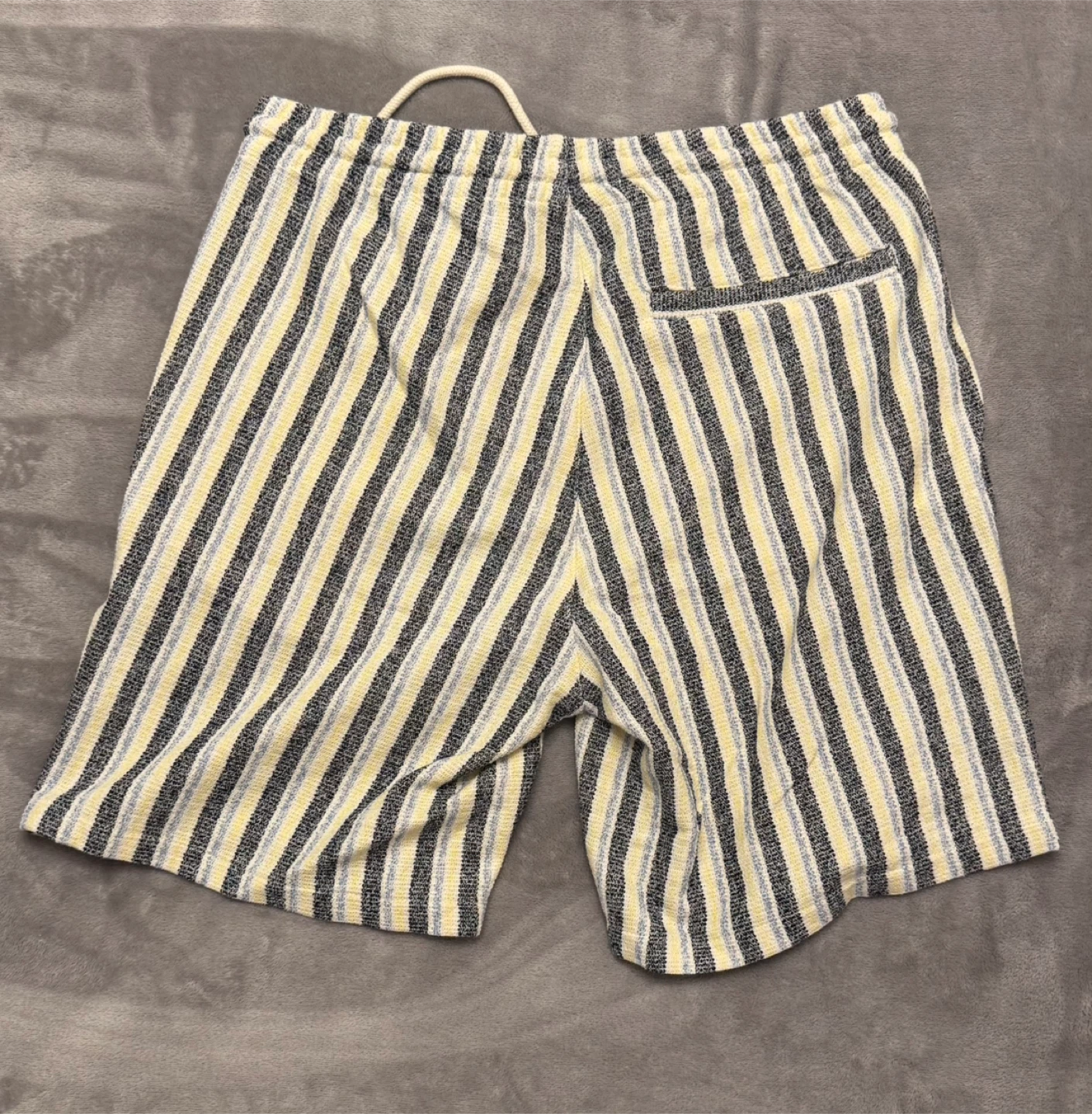 Zara Striped Terry Cloth Shorts - Size L - photo 2