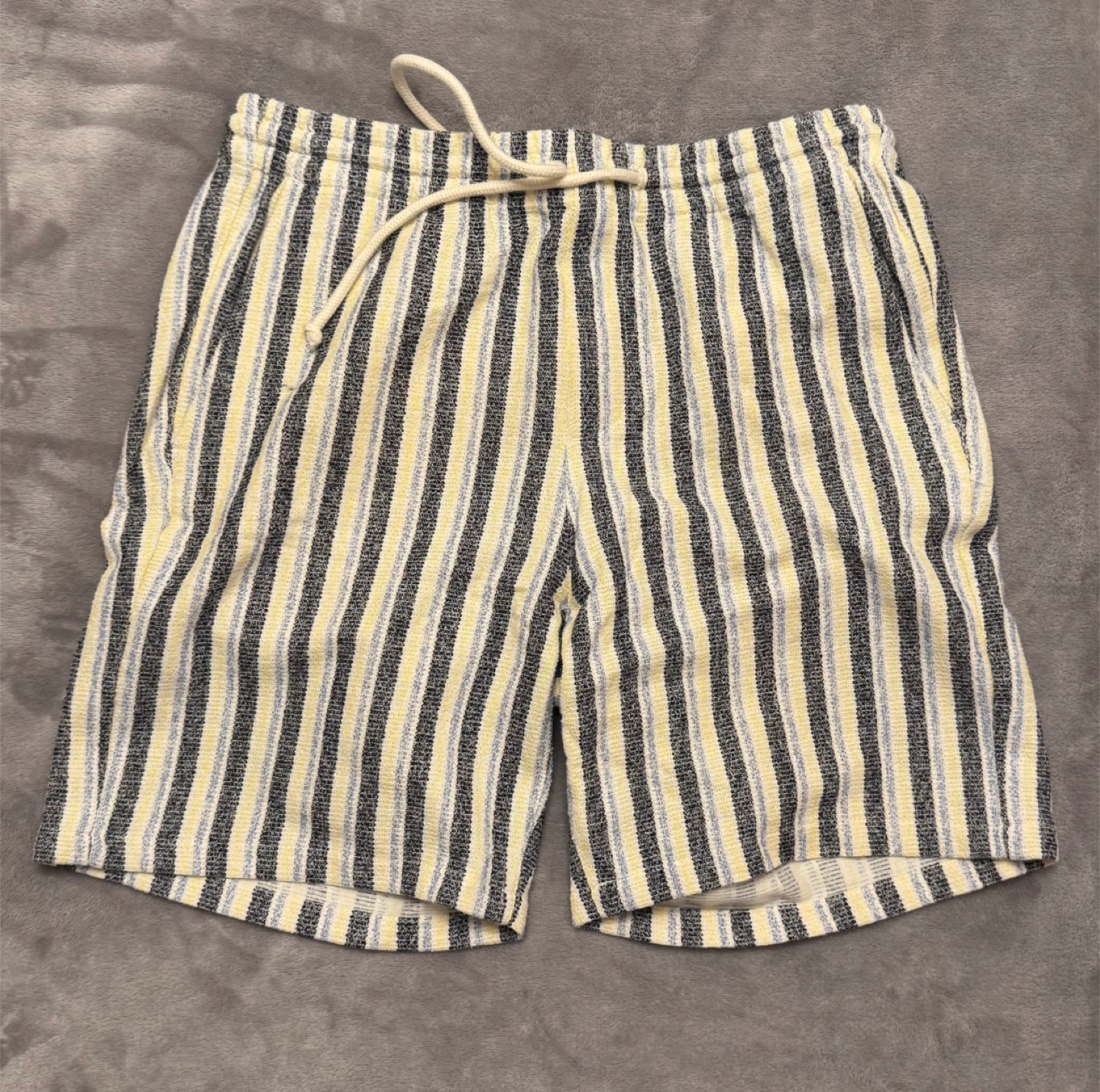 Zara Striped Terry Cloth Shorts - Size L