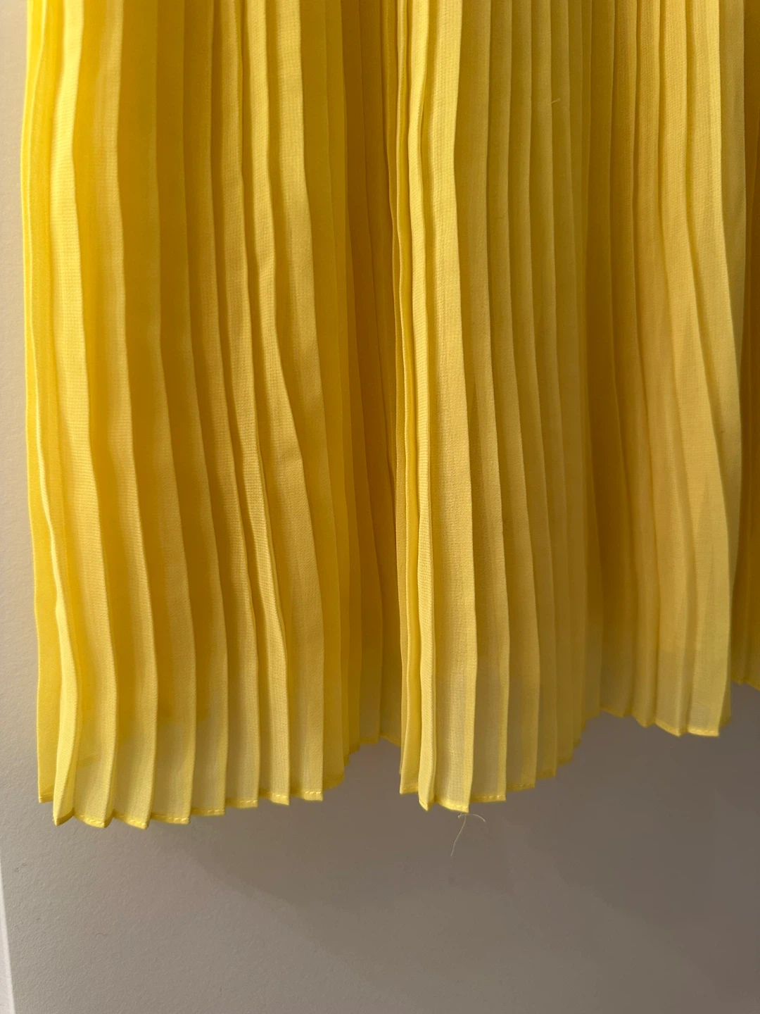 ZARA Yellow Pleated Tank Top - photo 3