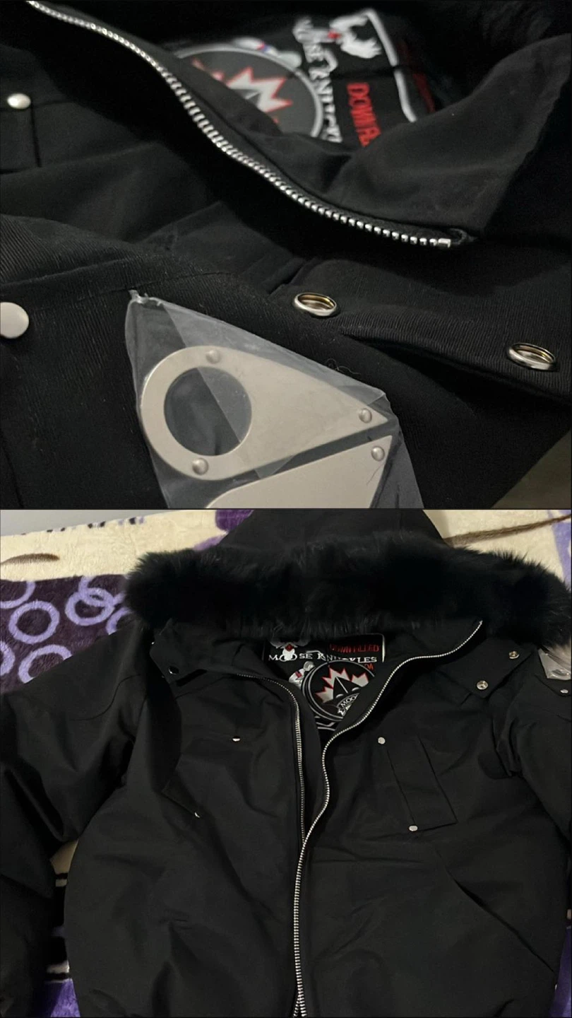 Moose Knuckles Black Winter Jacket