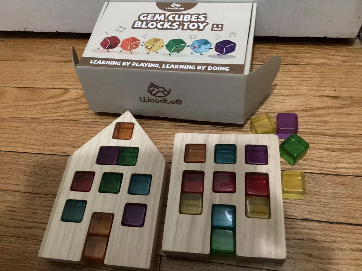 Woodtoe Gem Cubes Blocks Toy (Age 3-6)
