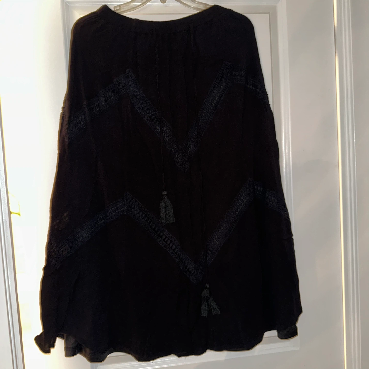 Black long skirt with Lace Detail - photo 2