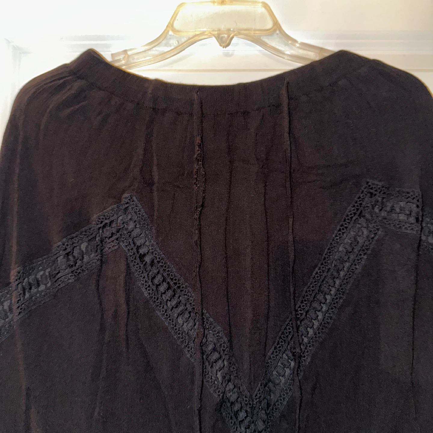 Black long skirt with Lace Detail - photo 4