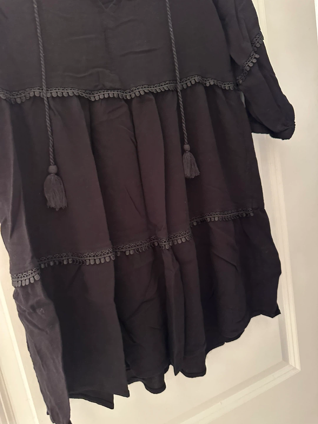 H&M Black Tassel Dress - photo 5