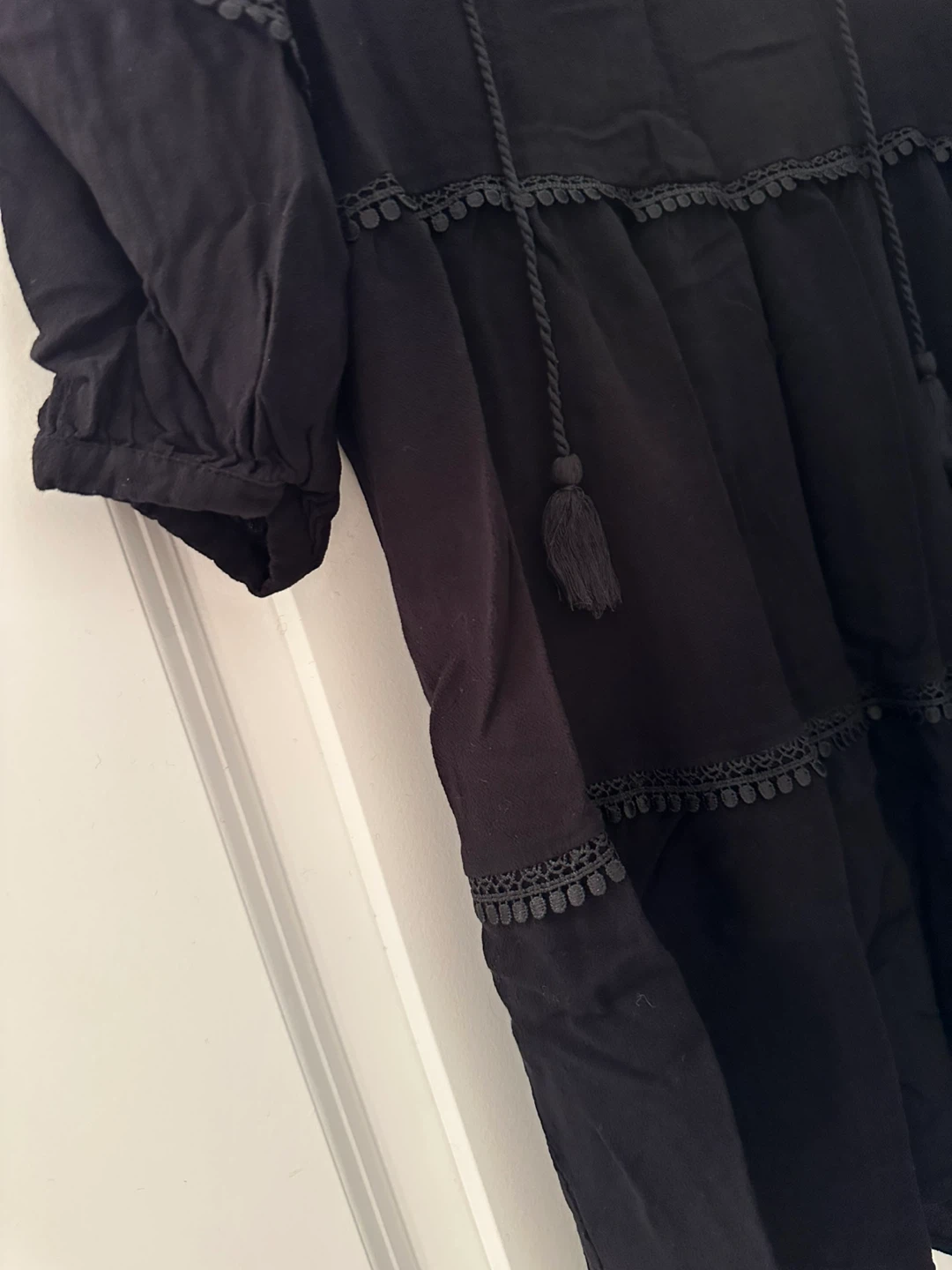 H&M Black Tassel Dress - photo 4