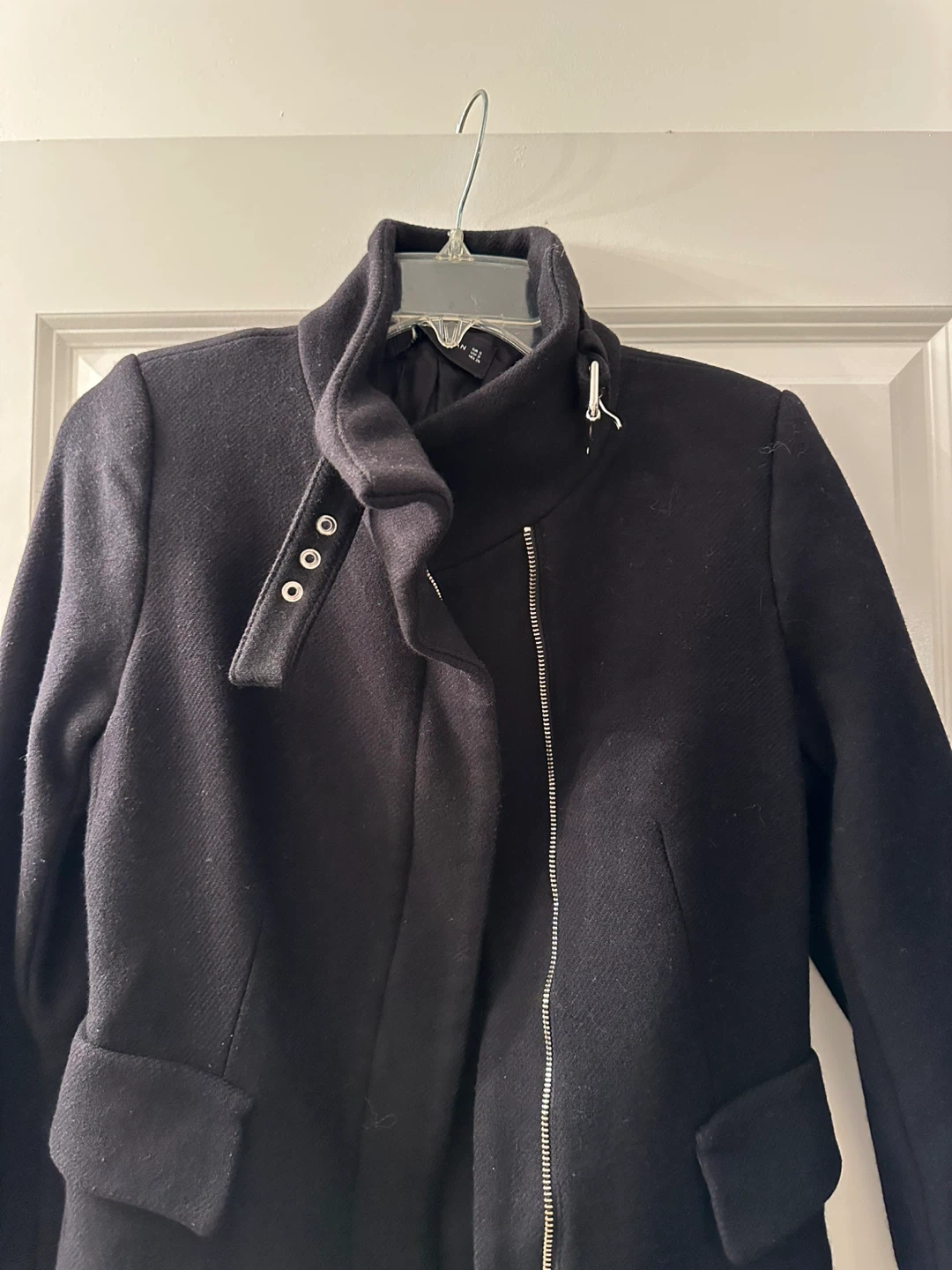 Zara Long Black Coat - photo 2