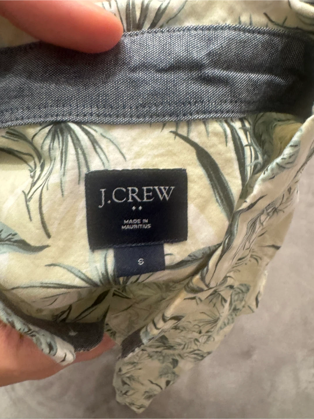 J.Crew Tropical Print Button-Down Shirt - Size S - photo 3