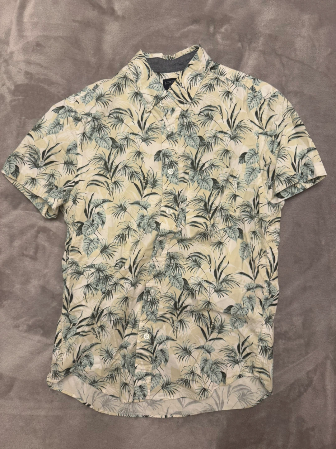J.Crew Tropical Print Button-Down Shirt - Size S