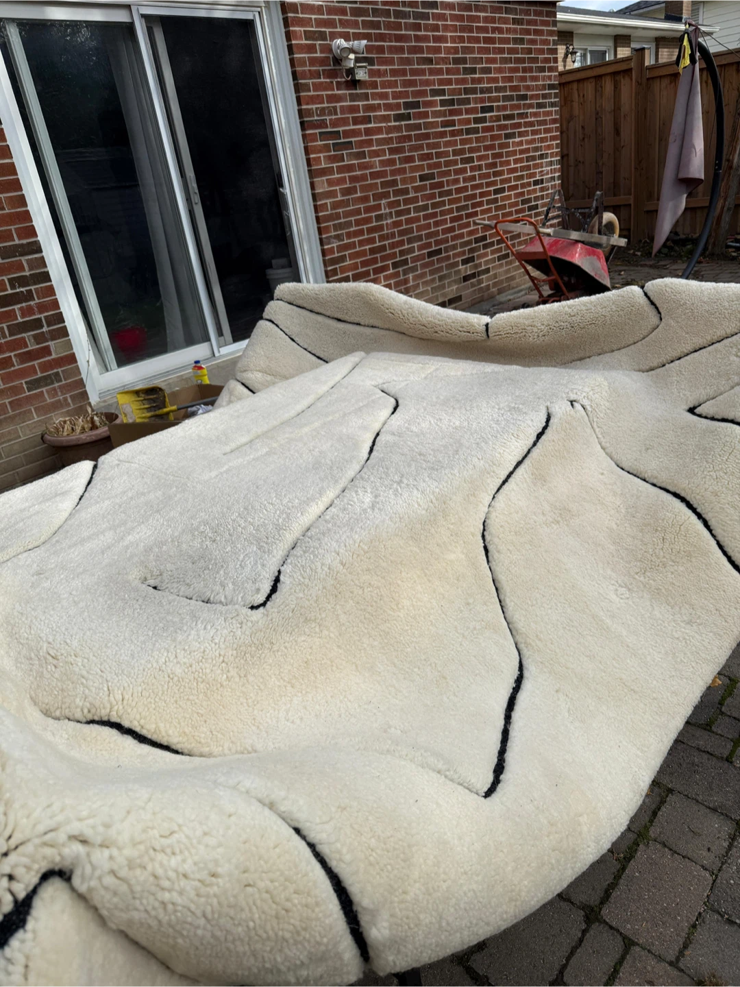 Off-White Wool Rug - photo 3