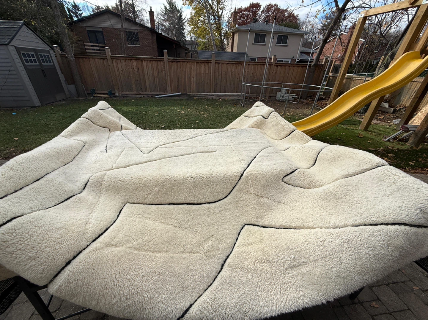 Off-White Wool Rug - photo 5