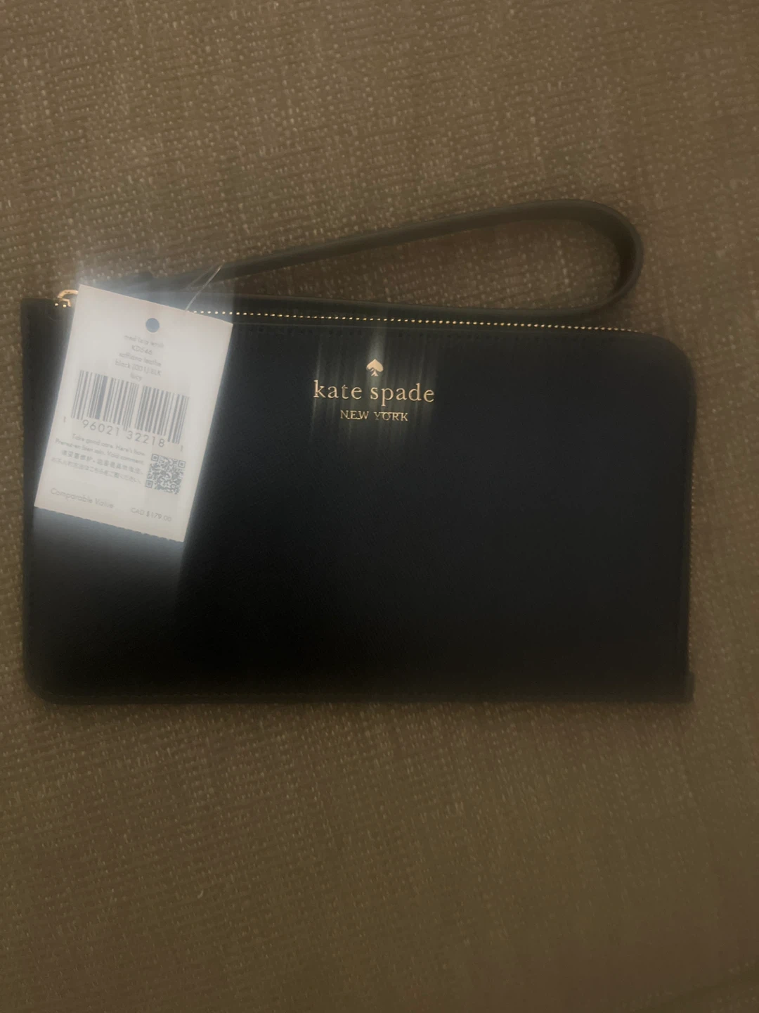 Kate Spade Black Wristlet Wallet