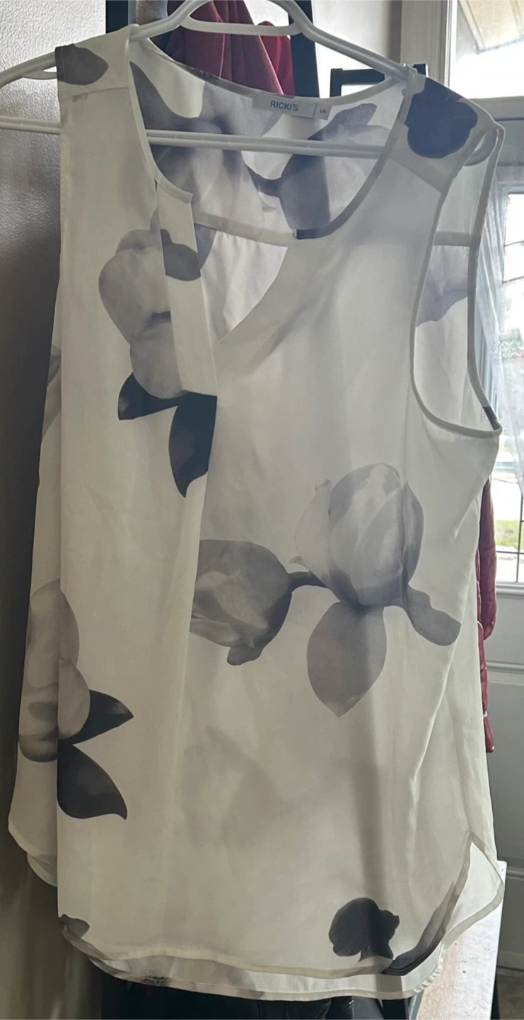 Rickis Floral Print Tank Top - Size L