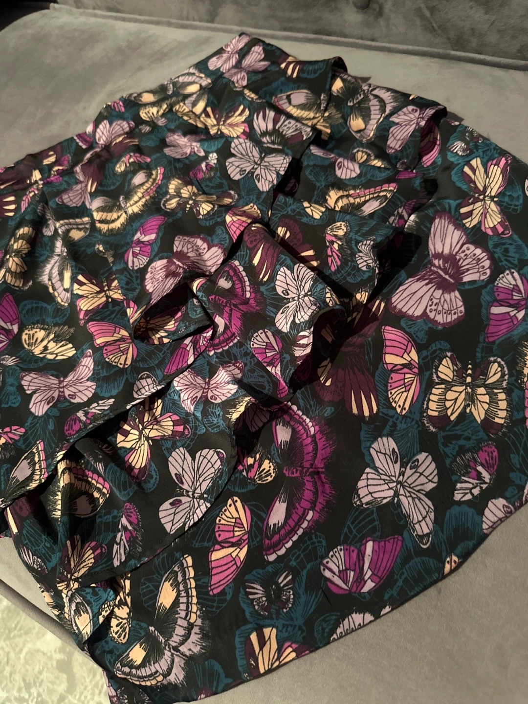 Butterfly Print Ruffle Skirt - photo 3