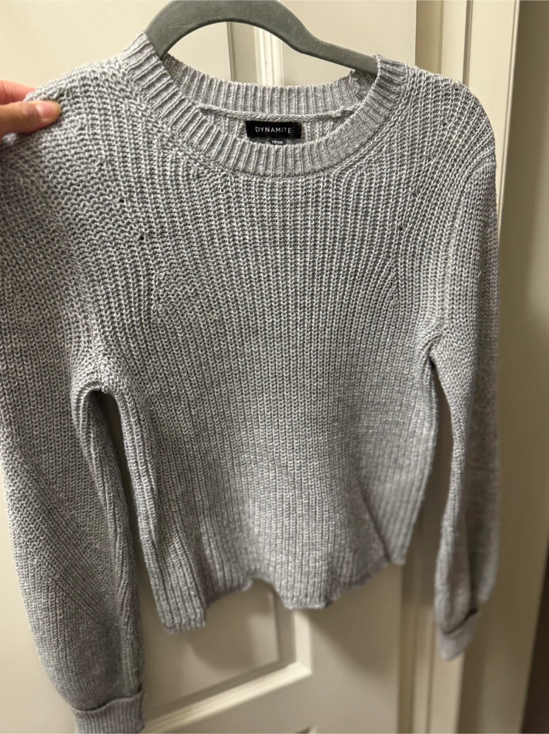 Dynamite Grey Knit Sweater