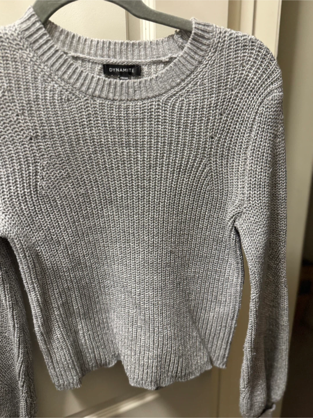 Dynamite Grey Knit Sweater - photo 2