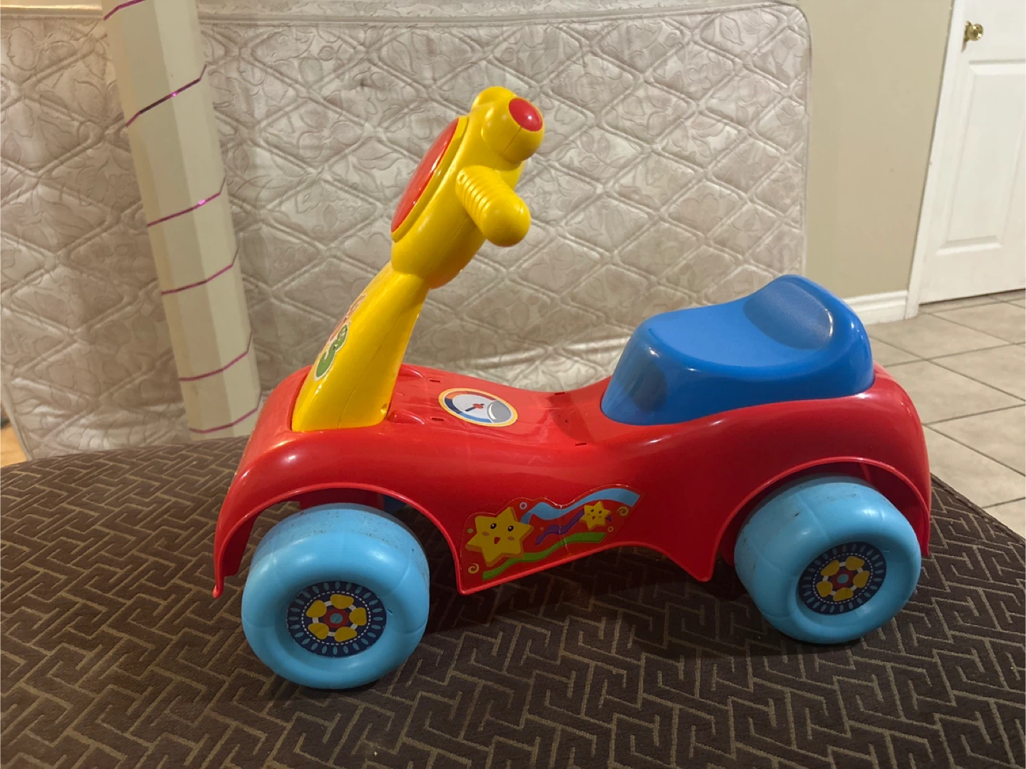 Red & Blue Ride-On Toy Car