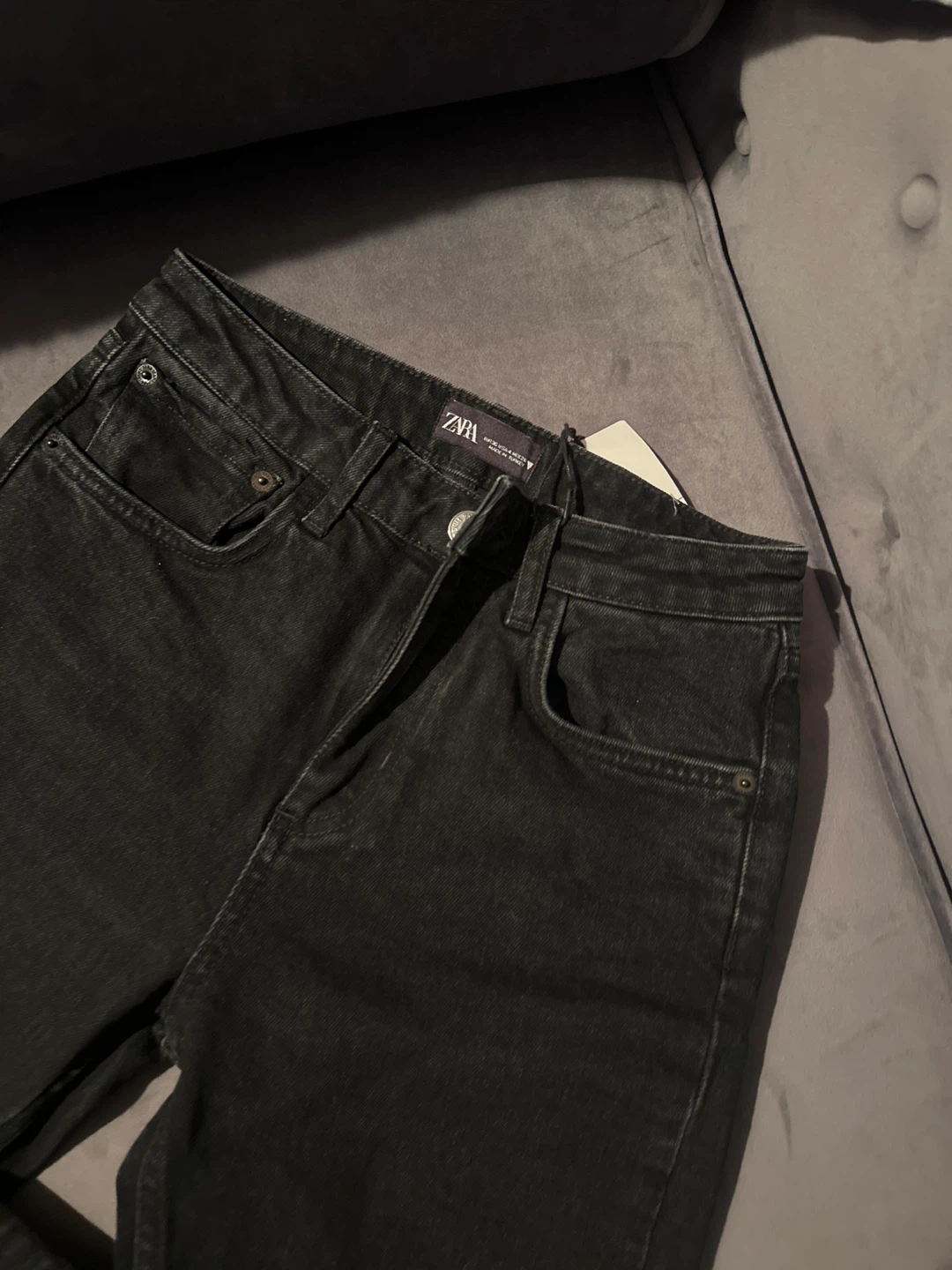 Zara Black Denim Jeans - photo 5