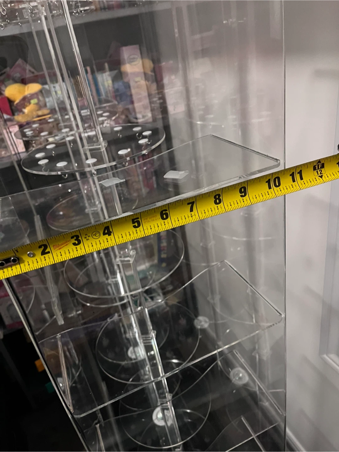 Acrylic Turning Display Case - Black Base, Clear Shelves - photo 3