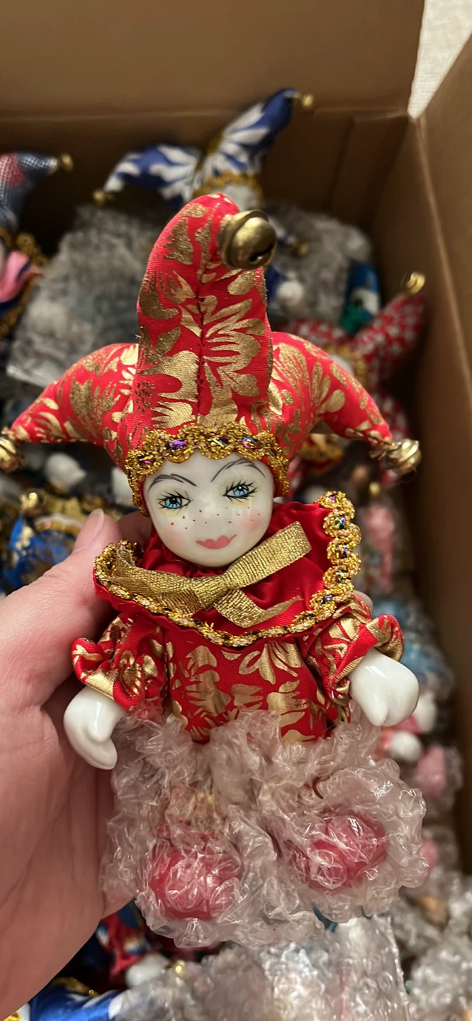 Harlequin Porcelain Dolls - $10 for 5