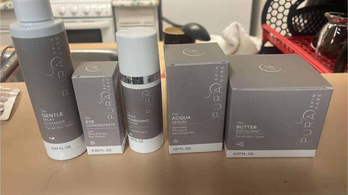 Pura Skin Care Set: Cleanser, Serum, Concentrate & More!